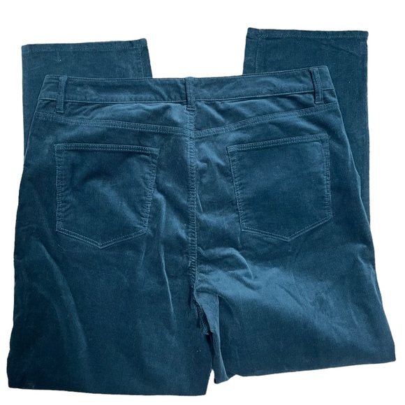 Dark Teal Talbots Corduroy high waist curvy pants jeans - Picture 3 of 3